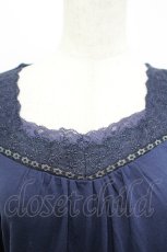 画像3: axes femme / レース襟元カットソー  パープル I-26-05-12-015-AX-TO-SA-ZI (3)