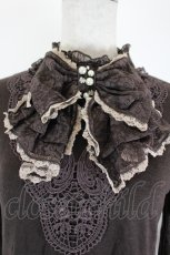 画像3: axes femme / レースビッグリボンカットソー  ブラウン I-26-05-12-023-AX-TO-SA-ZI (3)