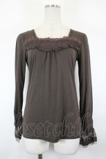 画像1: axes femme / 胸レースデザインインナー M ブラウン I-26-05-12-024-AX-TO-SA-ZI (1)