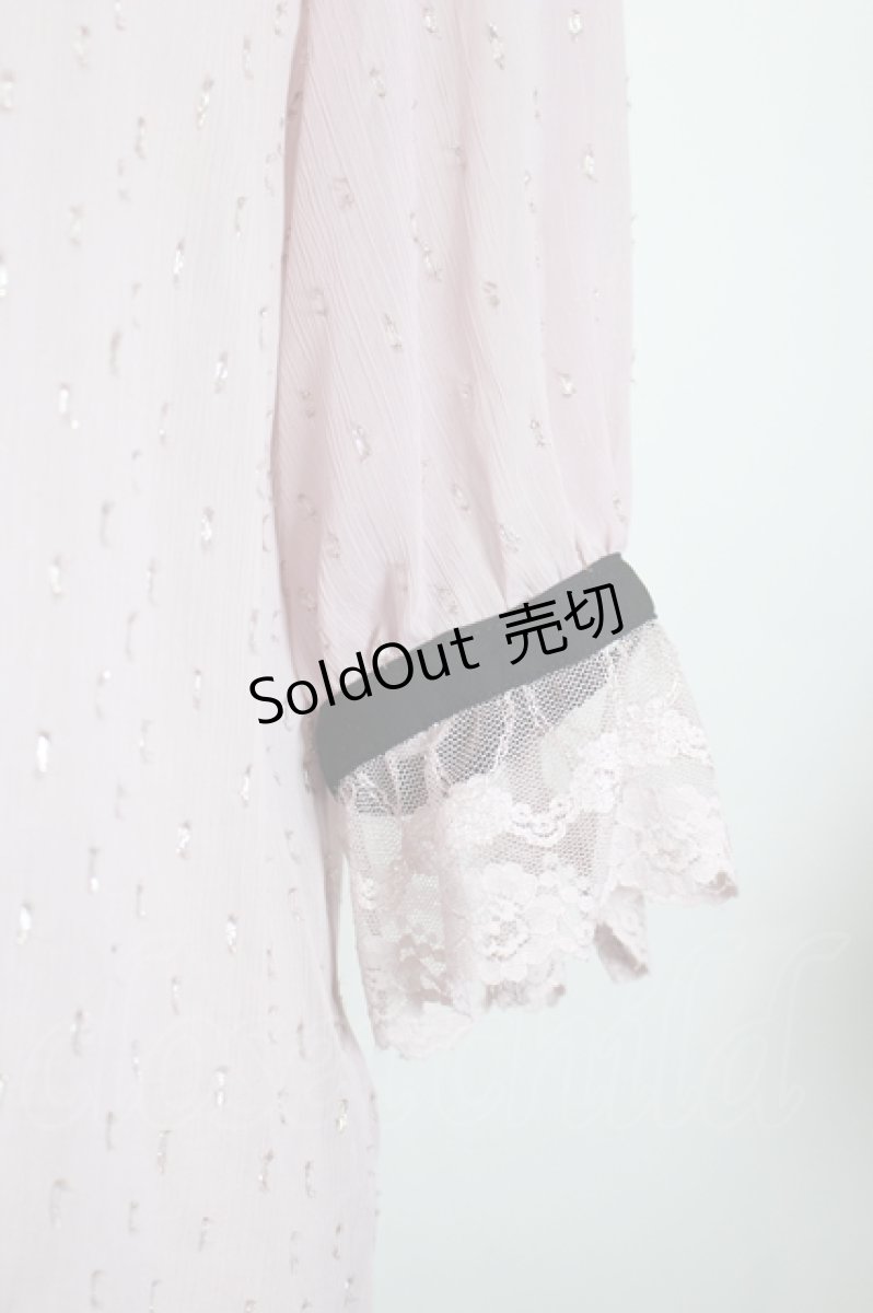 画像3: axes femme POETIQUE / ラメドット楊柳ブラウス M ピンク I-26-05-12-028-AX-BL-TE-ZI (3)