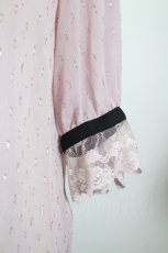 画像3: axes femme POETIQUE / ラメドット楊柳ブラウス M ピンク I-26-05-12-028-AX-BL-TE-ZI (3)
