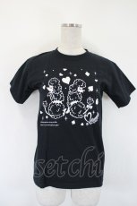 画像1: metamorphose / プードルプリントTシャツ  黒Ｘ白 I-26-05-14-030-ME-TO-SA-ZI (1)