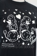 画像3: metamorphose / プードルプリントTシャツ  黒Ｘ白 I-26-05-14-030-ME-TO-SA-ZI (3)