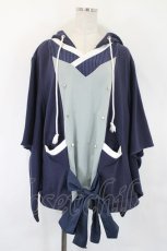 画像1: Favorite / マリンの和洋折衷袖パーカー M ネイビー I-26-05-14-032-LO-TO-SA-ZI (1)