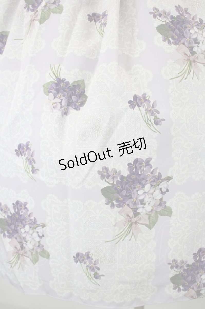 画像4: Melody BasKet / Violet laceスクエアカラーワンピース M バイオレット I-26-05-14-058-LO-OP-SA-ZI (4)