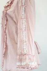 画像4: PINK HOUSE / ミニリボンいっぱいレース使いブラウス  ピンクＸ白 I-26-05-14-005-LO-BL-SA-ZI (4)