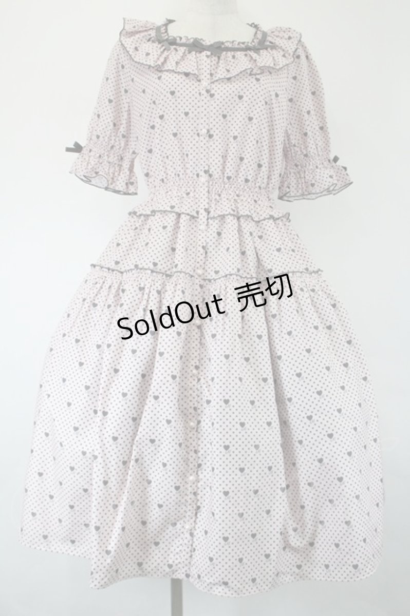 画像1: Melody BasKet / Little dot heartワンピース M ピンク I-26-05-14-060-LO-OP-SA-ZI (1)