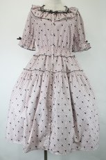 画像1: Melody BasKet / Little dot heartワンピース M ピンク I-26-05-14-060-LO-OP-SA-ZI (1)