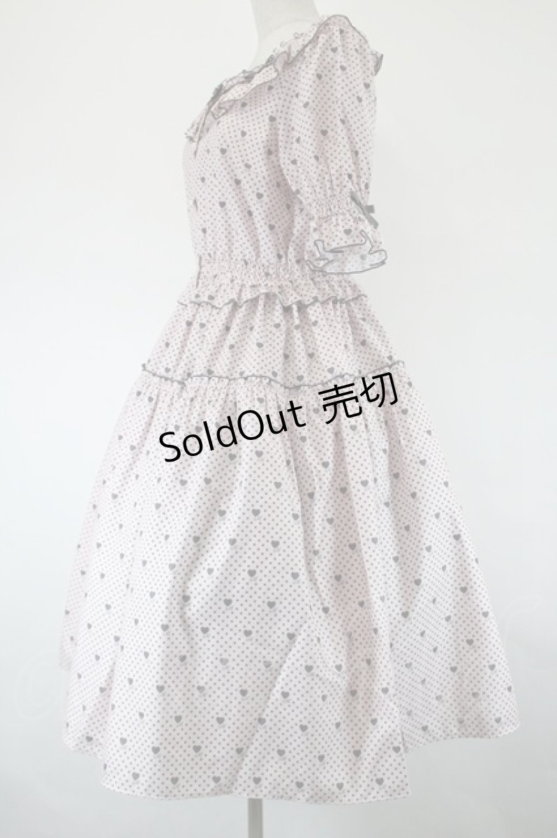 画像2: Melody BasKet / Little dot heartワンピース M ピンク I-26-05-14-060-LO-OP-SA-ZI (2)