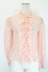 画像1: MILK / ラッシェルレースブラウス  ピンク I-26-05-14-006-ML-BL-SA-ZI (1)