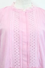画像3: Jane Marple / レースハイネック長袖ワンピース  ピンク I-26-05-14-071-JM-OP-SA-ZI (3)
