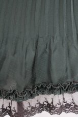 画像3: axes femme / ドットプリーツシャーリングスカート M グリーン I-26-05-14-105-AX-SK-TE-ZI (3)