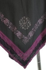 画像5: Ozz oneste / 花刺繍プリントイレヘム2Wayスカート  黒×紫 I-26-05-14-106-OO-SK-TE-ZI (5)
