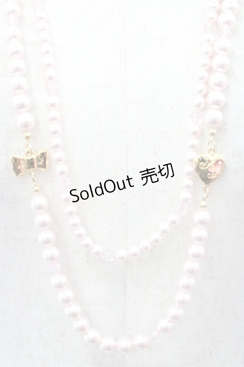 画像2: Angelic Pretty / Twinパールネックレス  ピンクＸゴールド I-26-05-14-121-AP-AC-SA-ZI (2)