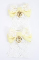 画像1: BABY,THE STARS SHINE BRIGHT / プリンセスドロップゆらゆらリボンコーム  イエロー I-26-05-14-130-BA-AC-SA-ZI (1)