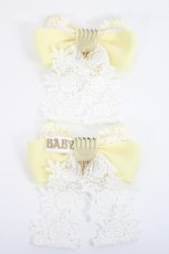 画像2: BABY,THE STARS SHINE BRIGHT / プリンセスドロップゆらゆらリボンコーム  イエロー I-26-05-14-130-BA-AC-SA-ZI (2)