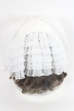 画像3: LOLITAその他(お買取対象外) / チュール段々レースヘッドドレス  白 I-26-05-14-134-LO-AC-SA-ZI (3)