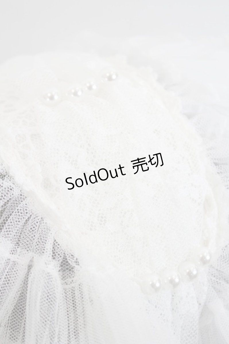 画像4: LOLITAその他(お買取対象外) / チュール段々レースヘッドドレス  白 I-26-05-14-134-LO-AC-SA-ZI (4)