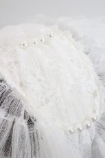画像4: LOLITAその他(お買取対象外) / チュール段々レースヘッドドレス  白 I-26-05-14-134-LO-AC-SA-ZI (4)