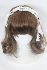 画像2: Angelic Pretty / Princess Jewelカチューシャ  白 I-26-05-14-136-AP-AC-SA-ZI (2)