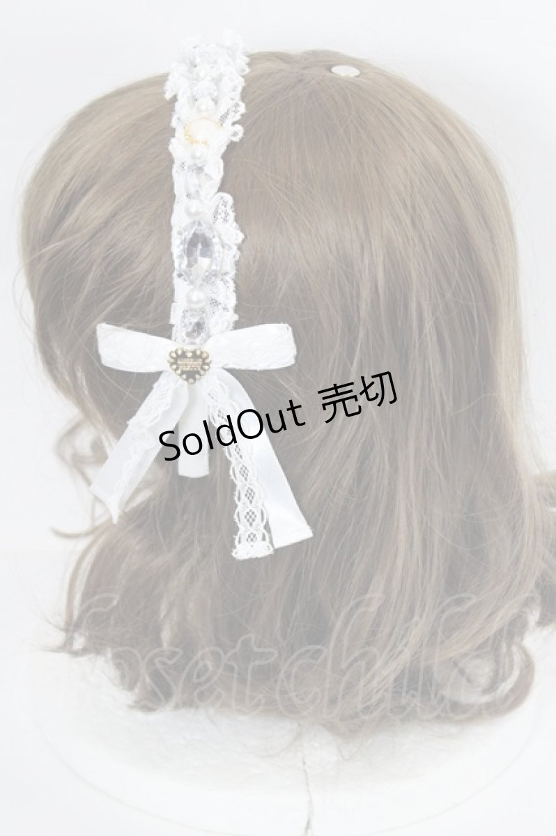 画像3: Angelic Pretty / Princess Jewelカチューシャ  白 I-26-05-14-136-AP-AC-SA-ZI (3)