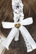 画像4: Angelic Pretty / Princess Jewelカチューシャ  白 I-26-05-14-136-AP-AC-SA-ZI (4)