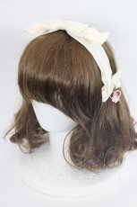 画像1: m petit by misako / AM*マロンクリームヘッドドレス  アイボリー I-26-05-14-142-LO-AC-SA-ZI (1)