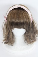 画像2: m petit by misako / TT*AMPLカチューシャ  ピンク I-26-05-14-143-LO-AC-SA-ZI (2)