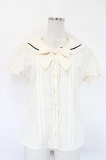 画像1: Ank Rouge / 襟刺繍セーラーブラウス M 生成り I-26-05-14-015-CA-BL-TE-ZI (1)