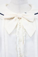 画像3: Ank Rouge / 襟刺繍セーラーブラウス M 生成り I-26-05-14-015-CA-BL-TE-ZI (3)