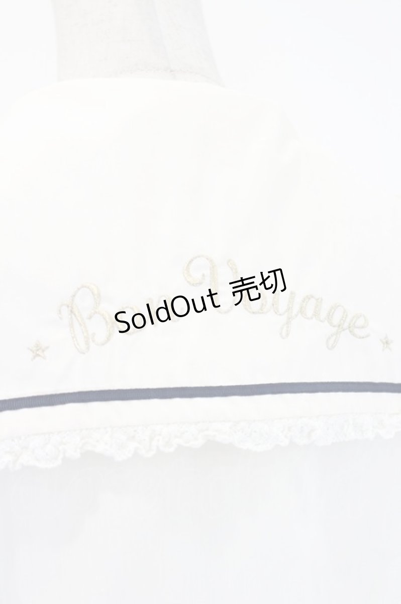 画像4: Ank Rouge / 襟刺繍セーラーブラウス M 生成り I-26-05-14-015-CA-BL-TE-ZI (4)