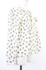 画像3: axes femme / 薔薇フロッキーブラウス M 白 I-26-05-16-004-AX-BL-SA-ZI (3)