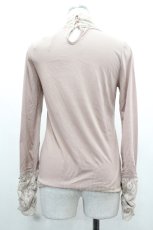 画像2: axes femme / レーシーネックインナーカットソー M ピンク I-26-05-16-051-AX-TO-SA-ZI (2)
