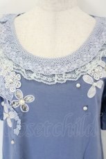 画像3: axes femme / お花ＸレースAラインPO M ブルー I-26-05-16-059-AX-TO-SA-ZI (3)