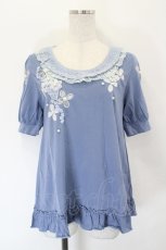 画像1: axes femme / お花ＸレースAラインPO M ブルー I-26-05-16-060-AX-TO-SA-ZI (1)