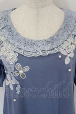 画像3: axes femme / お花ＸレースAラインPO M ブルー I-26-05-16-060-AX-TO-SA-ZI (3)