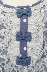 画像4: axes femme / レースＸドット重ねチュニック M ブルー I-26-05-16-062-AX-TO-SA-ZI (4)