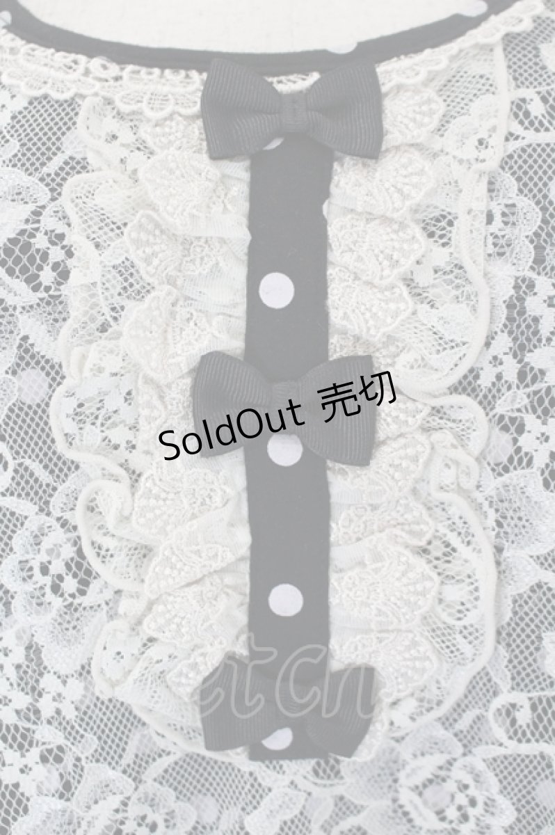 画像4: axes femme / レースＸドット重ねチュニック M クロ I-26-05-16-064-AX-TO-SA-ZI (4)