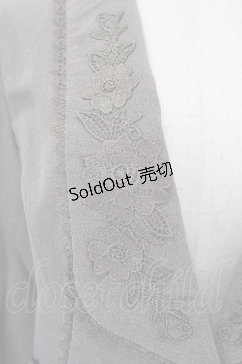画像4: axes femme / 襟刺繍ジャケット M チャ I-26-05-16-085-AX-JA-SA-ZI (4)