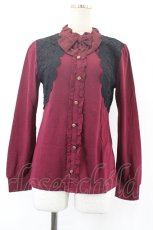 画像1: axes femme / ベストレイヤード風プルオーバー M ワイン I-26-05-16-012-AX-TO-SA-ZI (1)