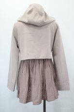 画像2: axes femme / プリーツマウンテンパーカー M ベージュ I-26-05-16-090-AX-JA-TE-ZI (2)