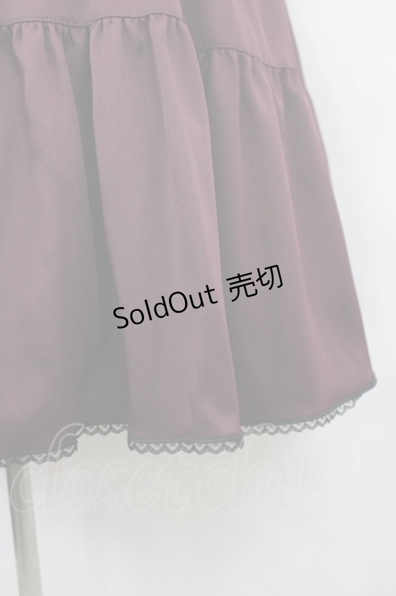 画像6: axes femme POETIQUE / スカラップ刺繍キャミワンピース M ワイン I-26-05-16-098-AX-OP-SA-ZI (6)