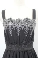 画像5: axes femme POETIQUE / スカラップ刺繍キャミワンピース M 黒 I-26-05-16-099-AX-OP-SA-ZI (5)