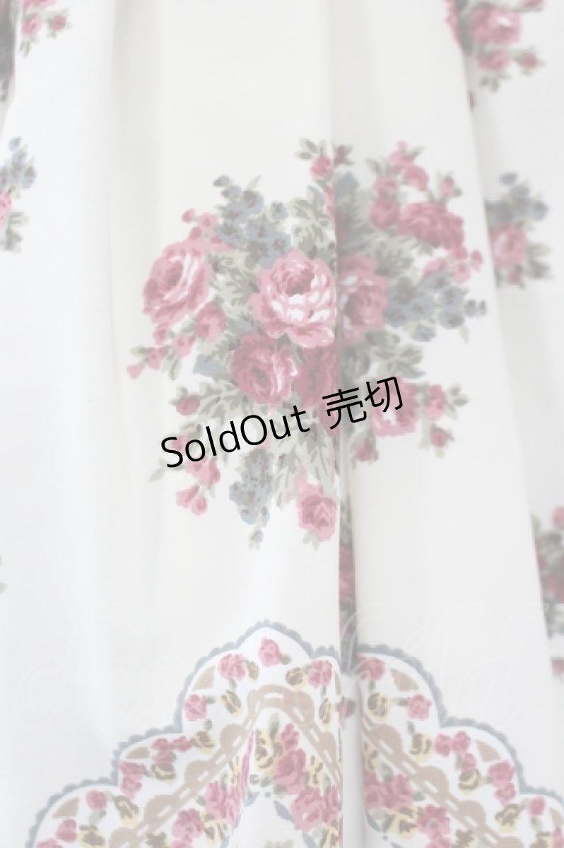 画像6: LIZ LISA / 薔薇&ダイヤ柄ミニワンピース  白Ｘ赤Ｘブラウン I-26-05-16-114-LO-OP-SA-ZI (6)