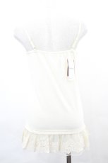 画像2: axes femme / 裾バラ刺繍レースロングキャミ M キナリ I-26-05-16-017-AX-TO-SA-ZI (2)