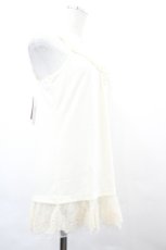 画像3: axes femme / 裾バラ刺繍レースロングキャミ M キナリ I-26-05-16-017-AX-TO-SA-ZI (3)