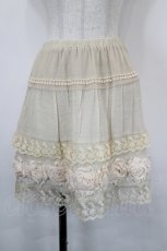 画像1: axes femme / ローズモチーフペチスカート M キナリ I-26-05-16-122-AX-SK-SA-ZI (1)
