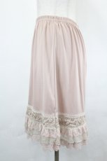 画像2: axes femme / はしごレースシフォンスカート  アワピンク I-26-05-16-128-AX-SK-SA-ZI (2)