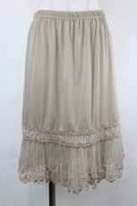 画像1: axes femme / レースペチスカート  ブラウン I-26-05-16-132-AX-SK-SA-ZI (1)