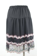 画像3: axes femme / 裾チュールレーススカート  黒Ｘパープル I-26-05-16-138-AX-SK-SA-ZI (3)